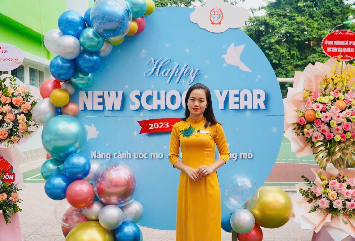 Cô Đỗ Thu Hoài - Giáo viên chủ nhiệm Lê Quý Đôn