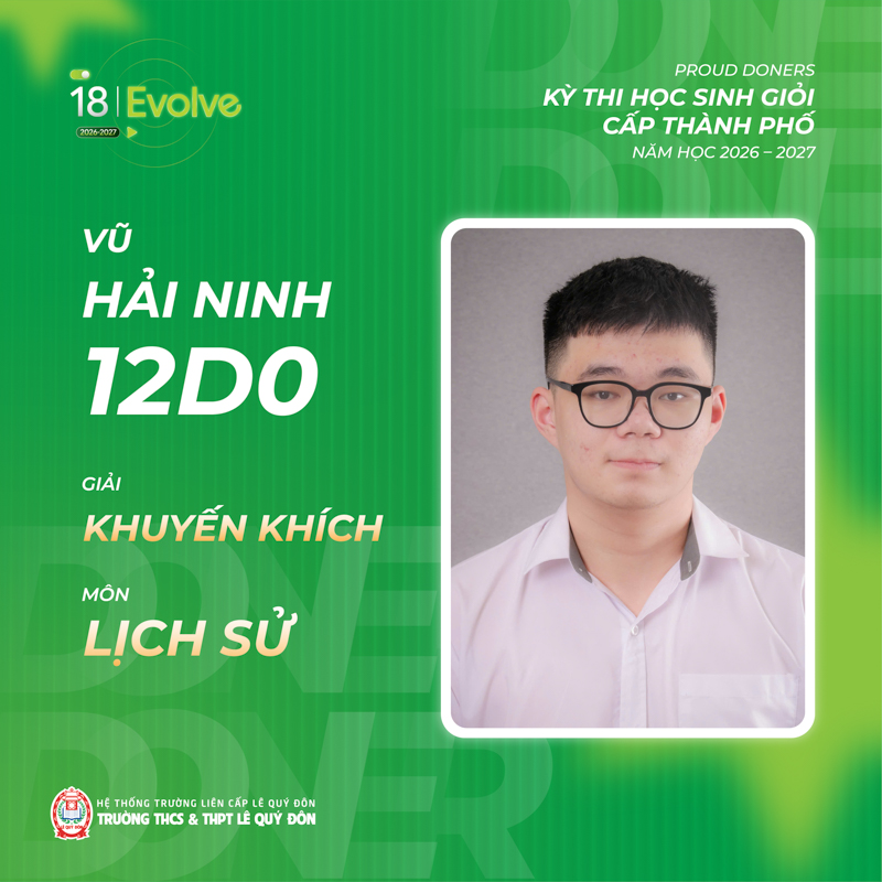 PROUD DONERS - Học sinh đạt giải 4